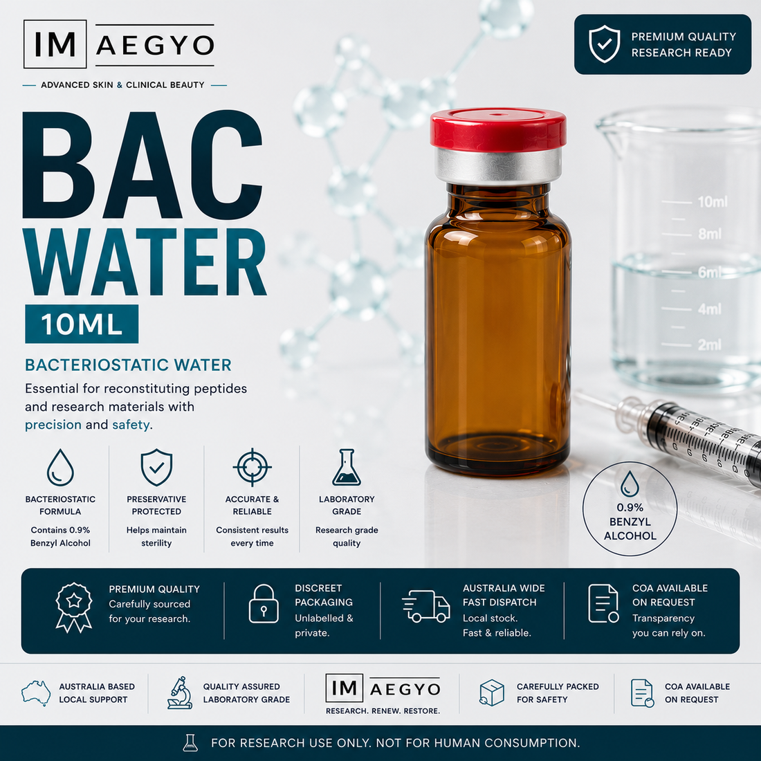 Bacteriostatic Water Australia: What Is It & Why Do Researchers Use It?