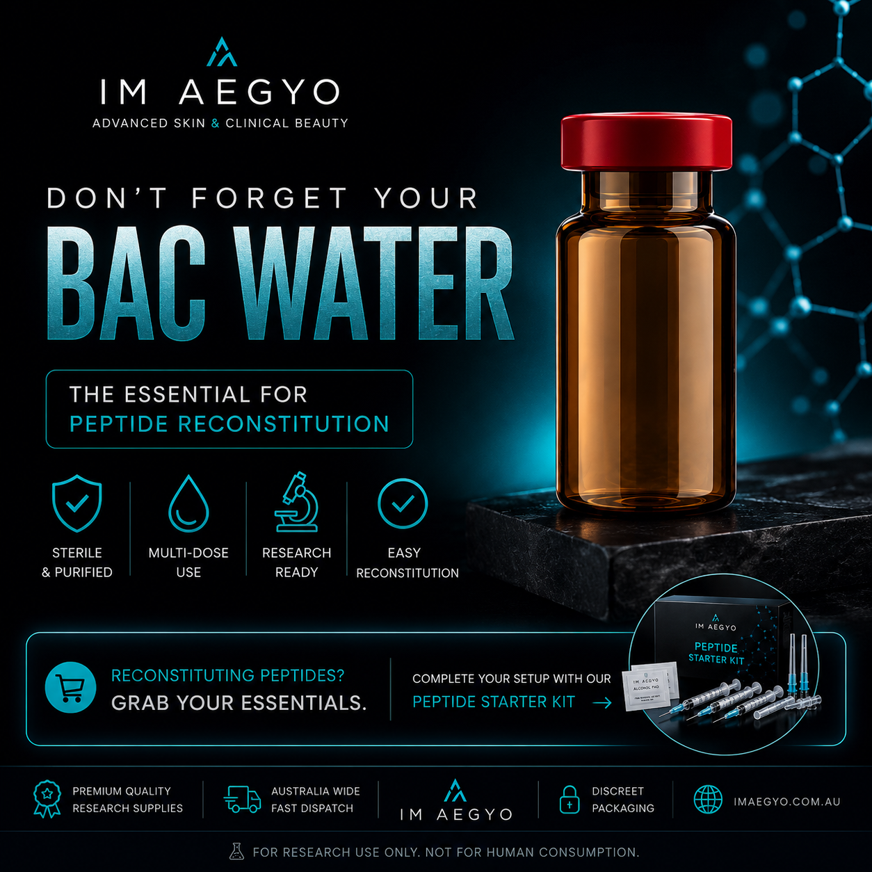 Bacteriostatic Water Australia for Peptide Research 