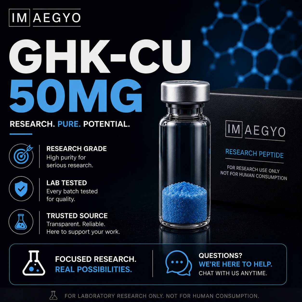 GHK-Cu Peptide 50mg |  Advanced Skin & Regeneration