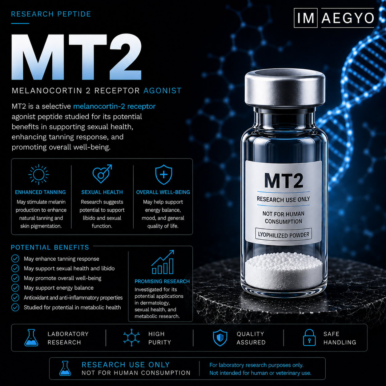 MT2 Peptide 10mg Australia | Melanotan 2 Pigmentation Research Peptide