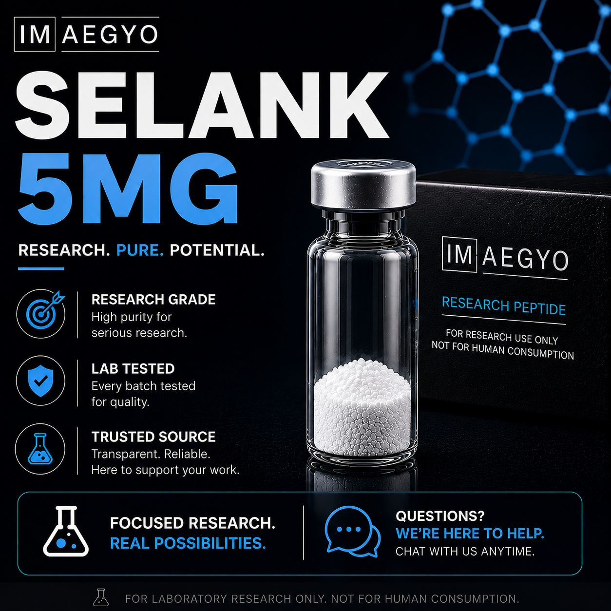 Selank Peptide 5mg Australia | research peptide