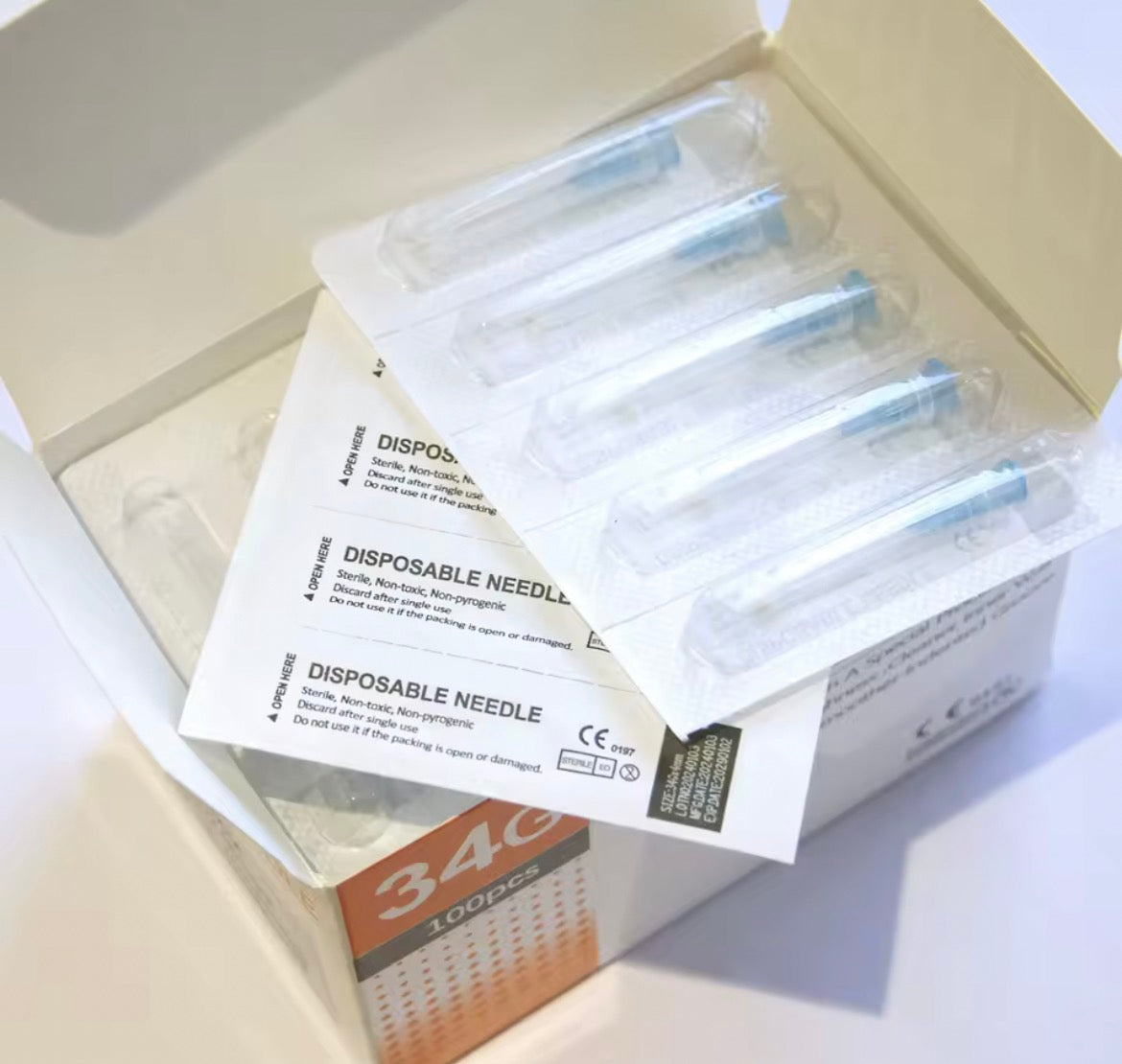 34G Disposable Needle (1.5mm) [5 packs]