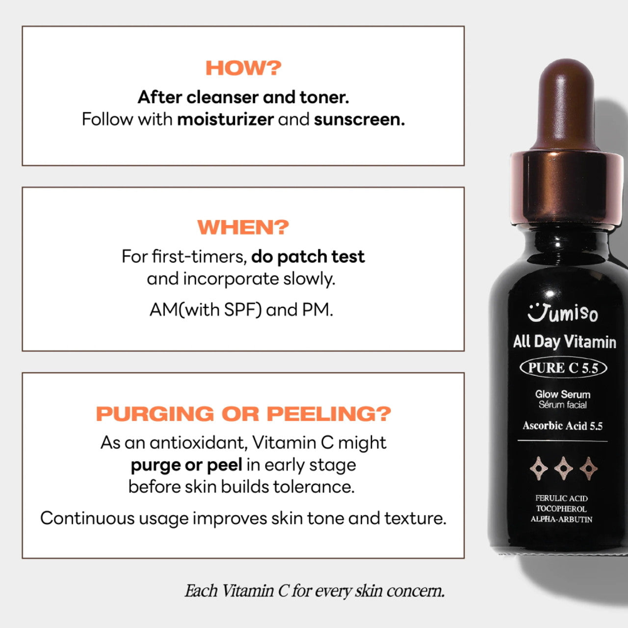 JUMISO - All Day Vitamin Pure C 5.5 Glow Serum [30ml]