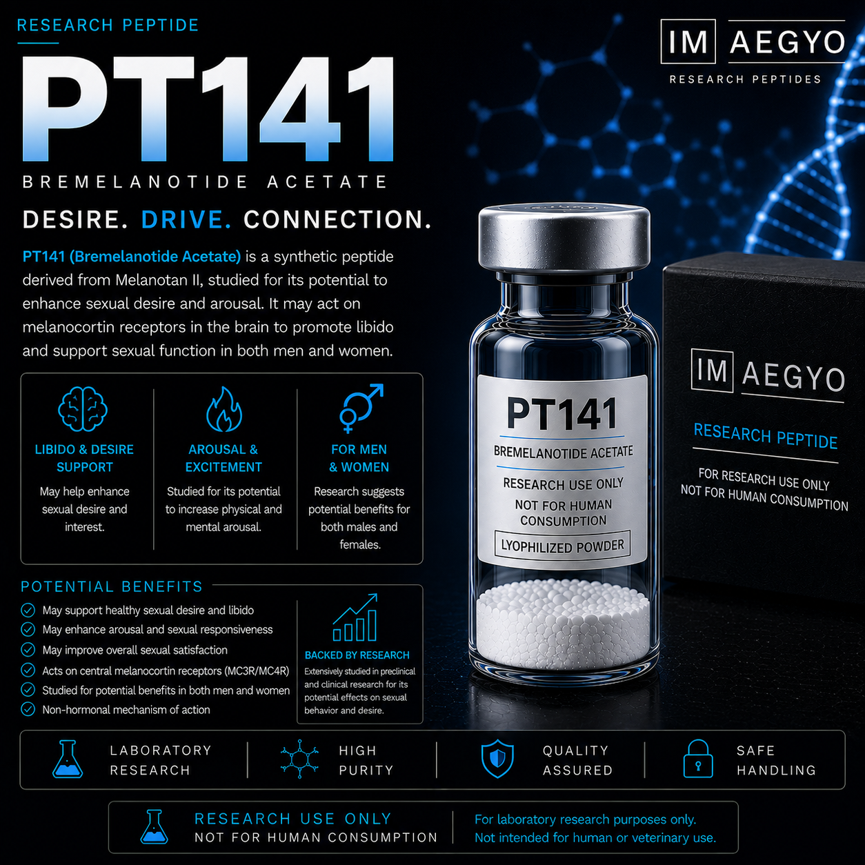 PT141 peptide 10mg Australia research compound libido peptide