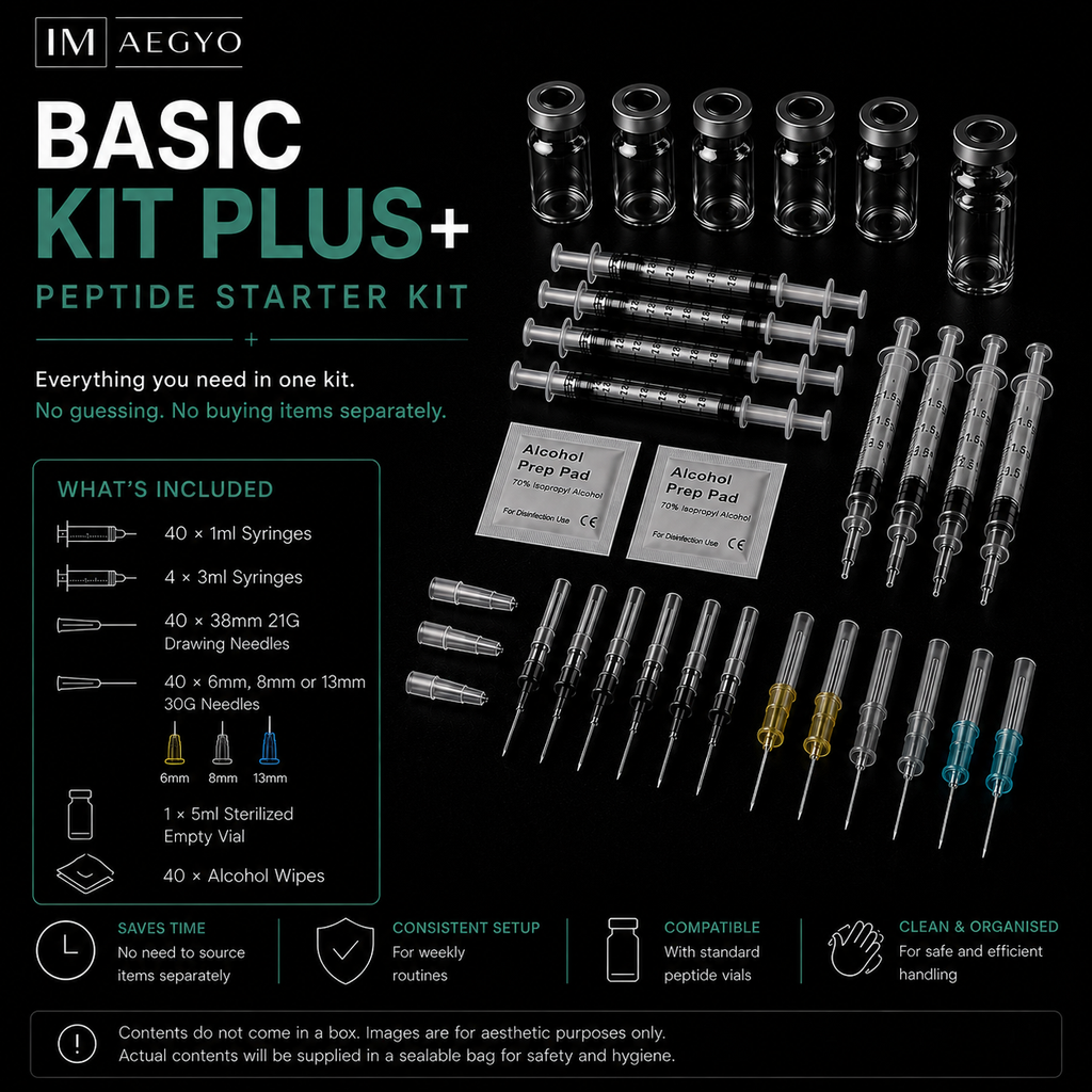 buy peptide injection starter kit Australia. Syringes and needles for peptide.