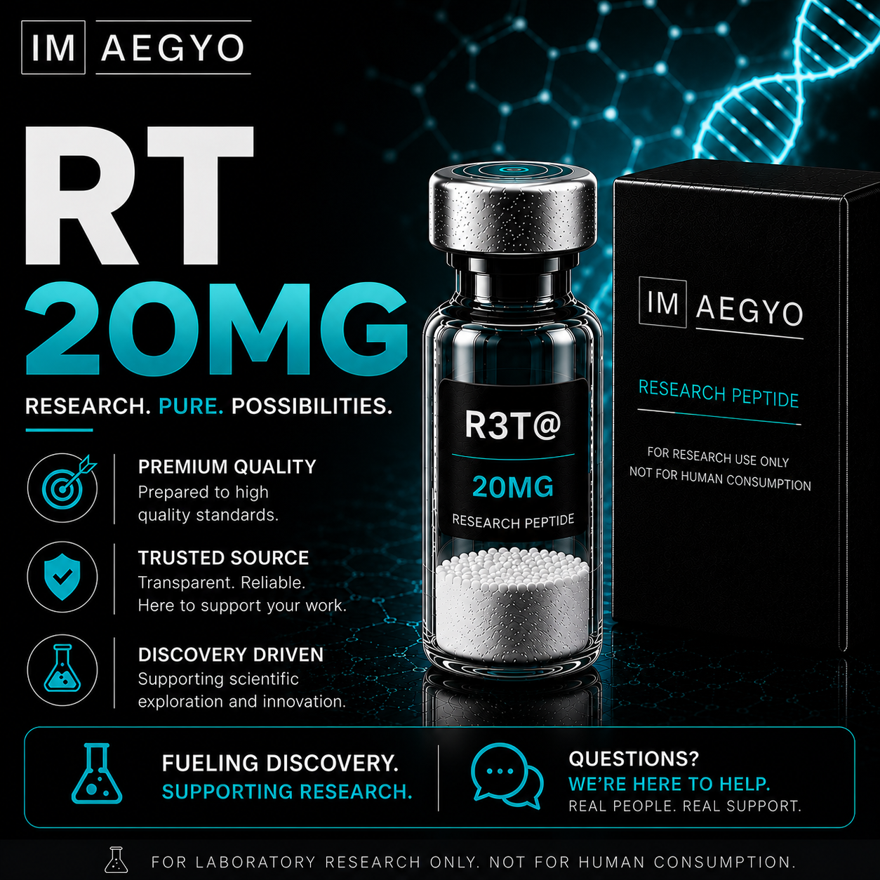 R3t@ peptide Australia research peptide supplied by IM AEGYO with WA stock