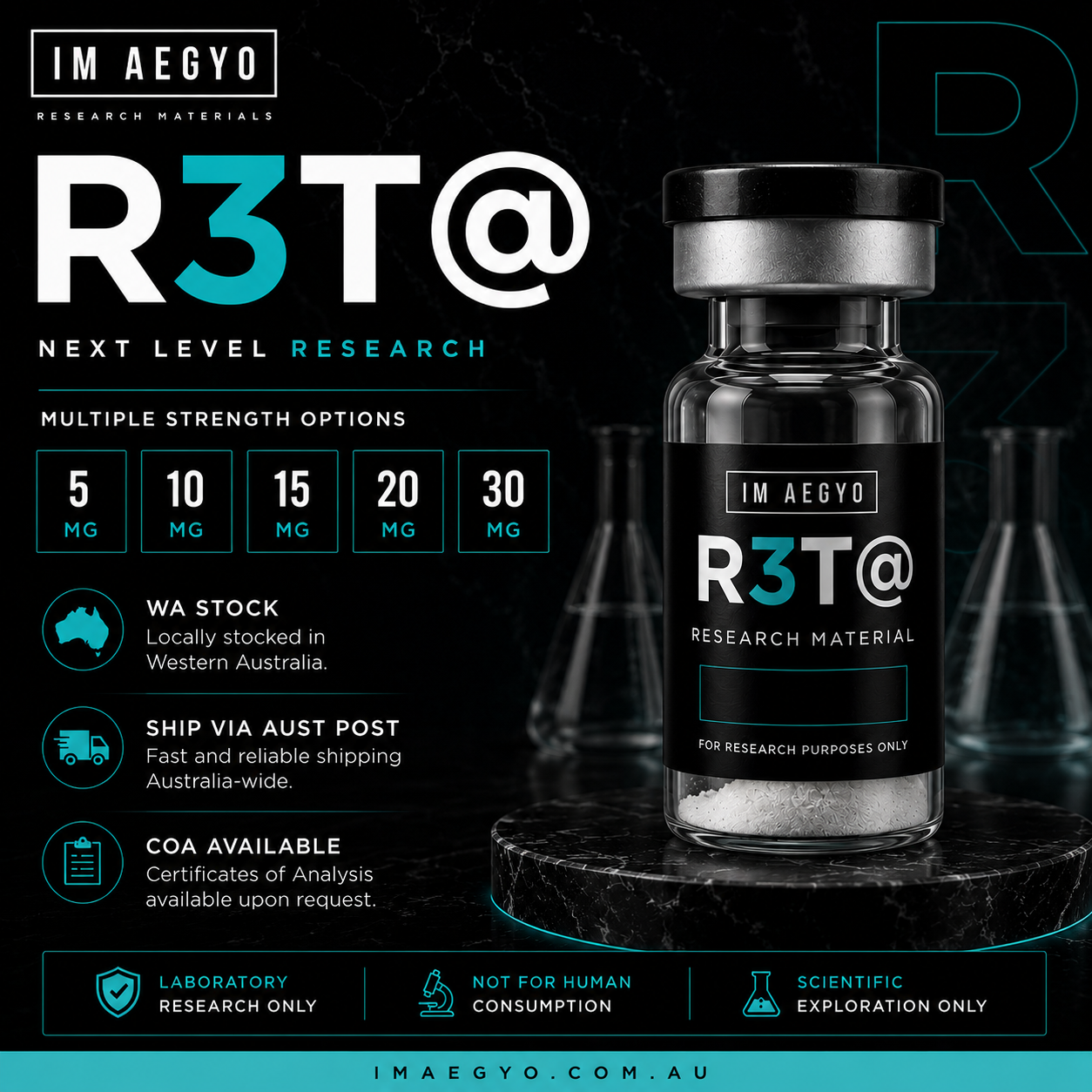 RT peptide Australia research peptide supplied by IM AEGYO with WA stock