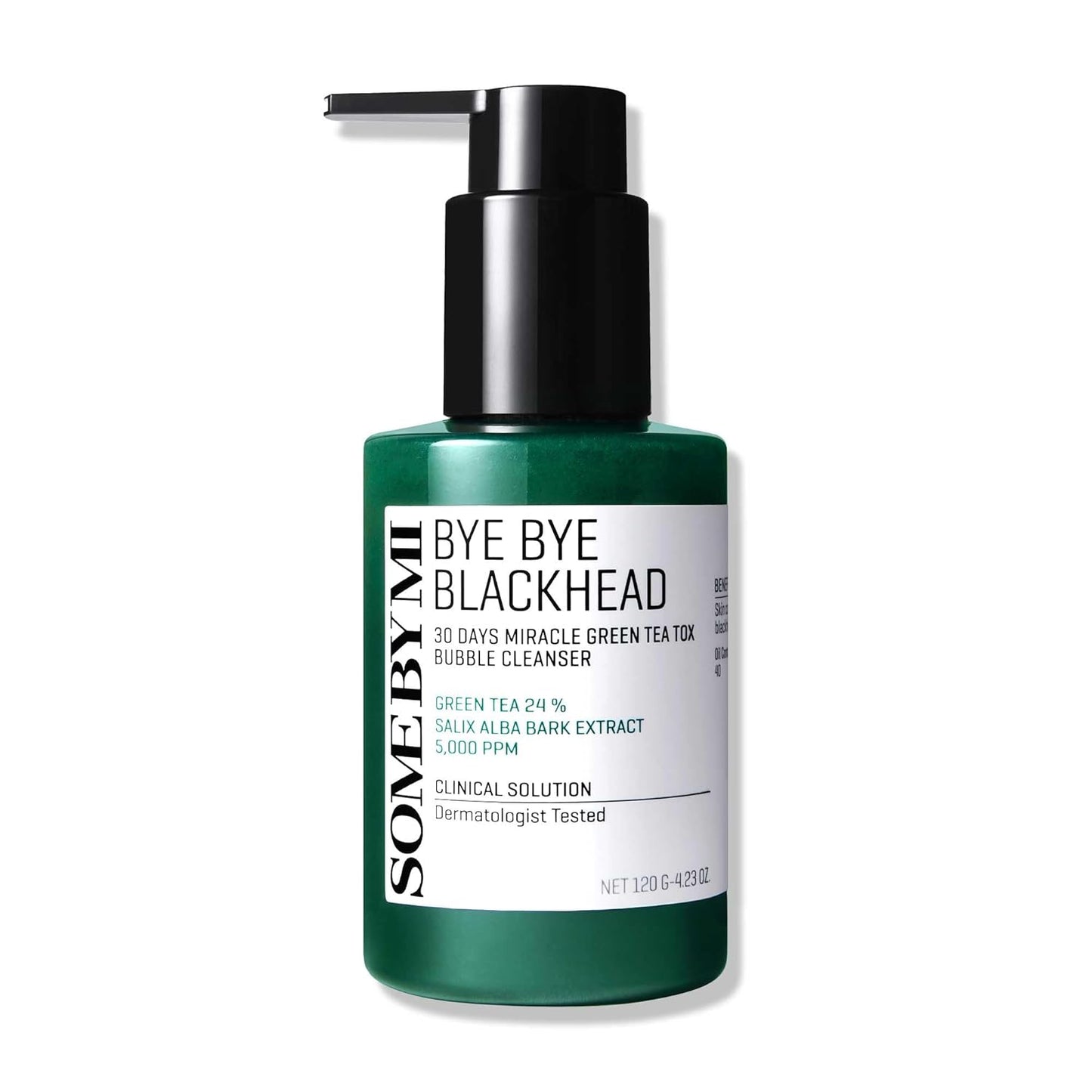 SOME BY MI Bye Bye Blackhead 30 Days Miracle Green Tea Tox Bubble Cleanser [120g]