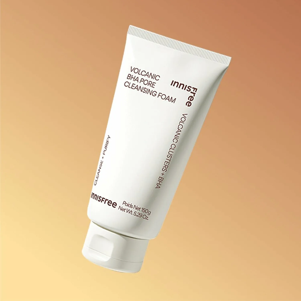 innisfree volcanic bha pore cleansing foam