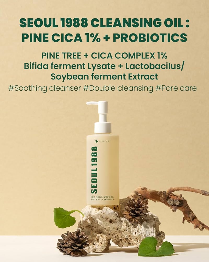 KSECRET - SEOUL 1988 Cleansing Oil : Pine Cica 1% + Probiotics  [200ml]