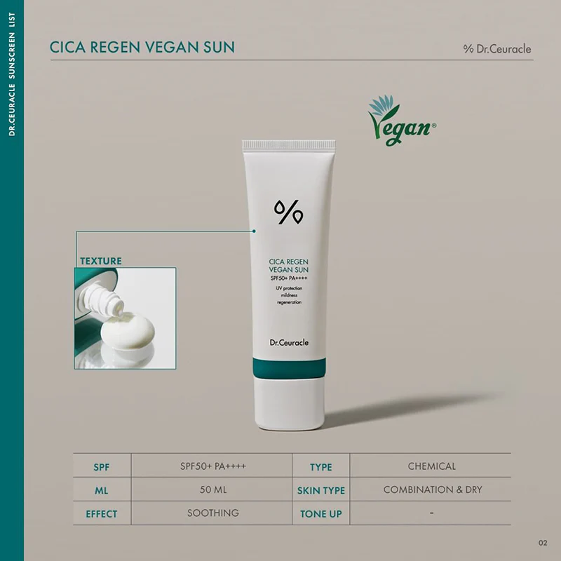 Dr. Ceuracle Cica Regen Vegan Sun [50ml]