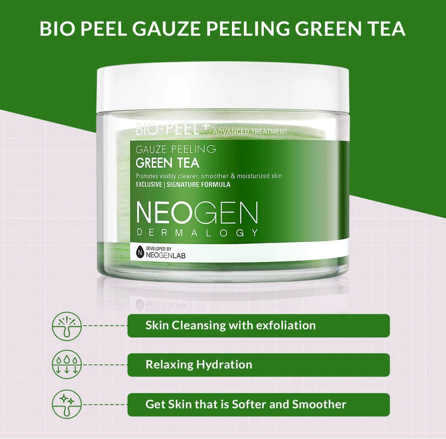 NEOGEN - Dermalogy Bio-Peel Gauze Peeling Green Tea [1pc]