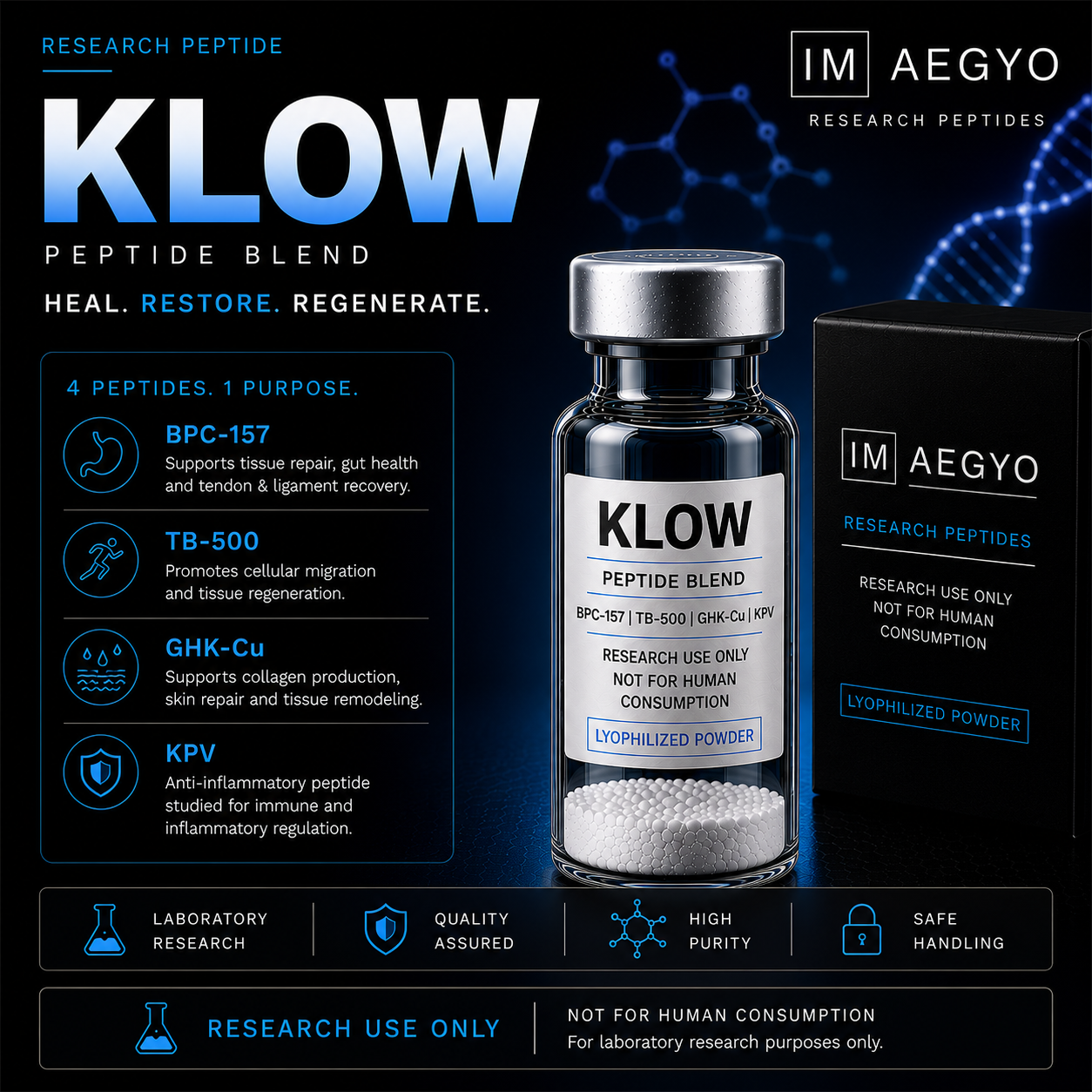 peptide stack klow Elevated Wellness. Thoughtfully Designed. Introducing the Stacka carefully curated combination of four complementary peptides selected to support healthy aging, recovery, skin vitality, and overall wellness. GHK-Cu Supports healthy KLOW 99.2% Purity, COA